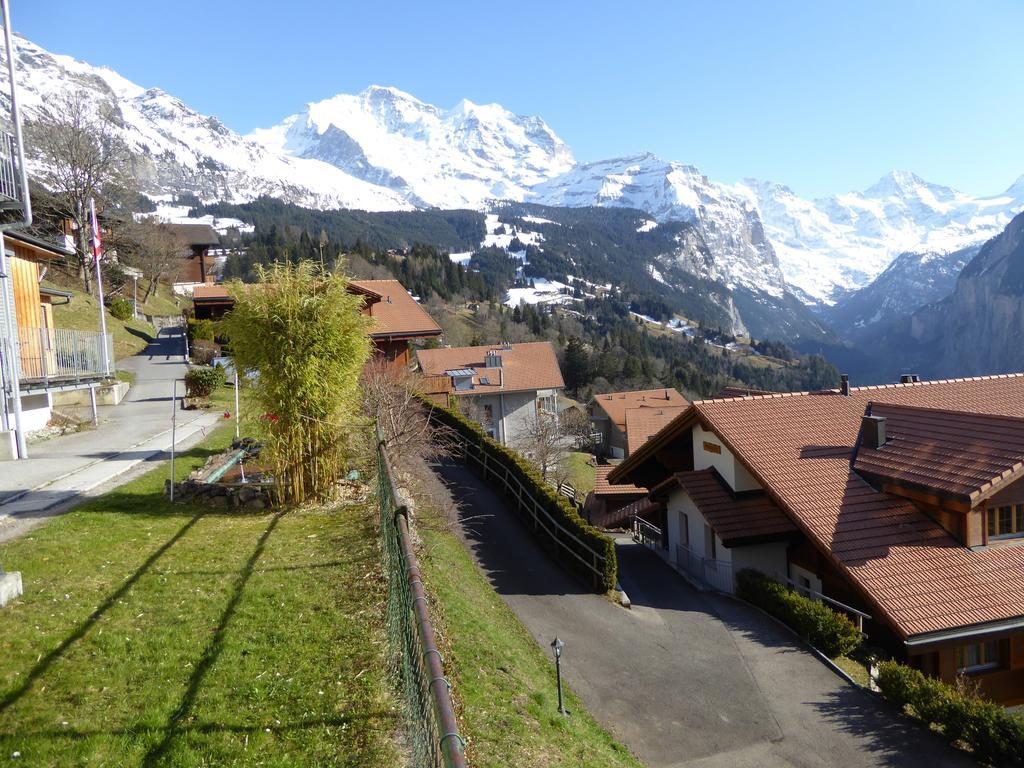 Chalet Gerbera Apartman Wengen Szoba fotó